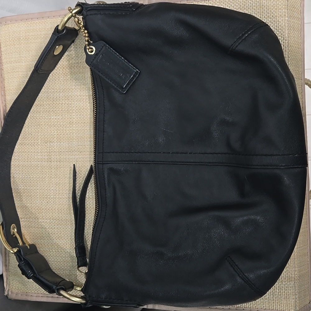 SALE* Coach Soho Black Leather Hobo Bag 11828 EUC - Picture 11 of 16